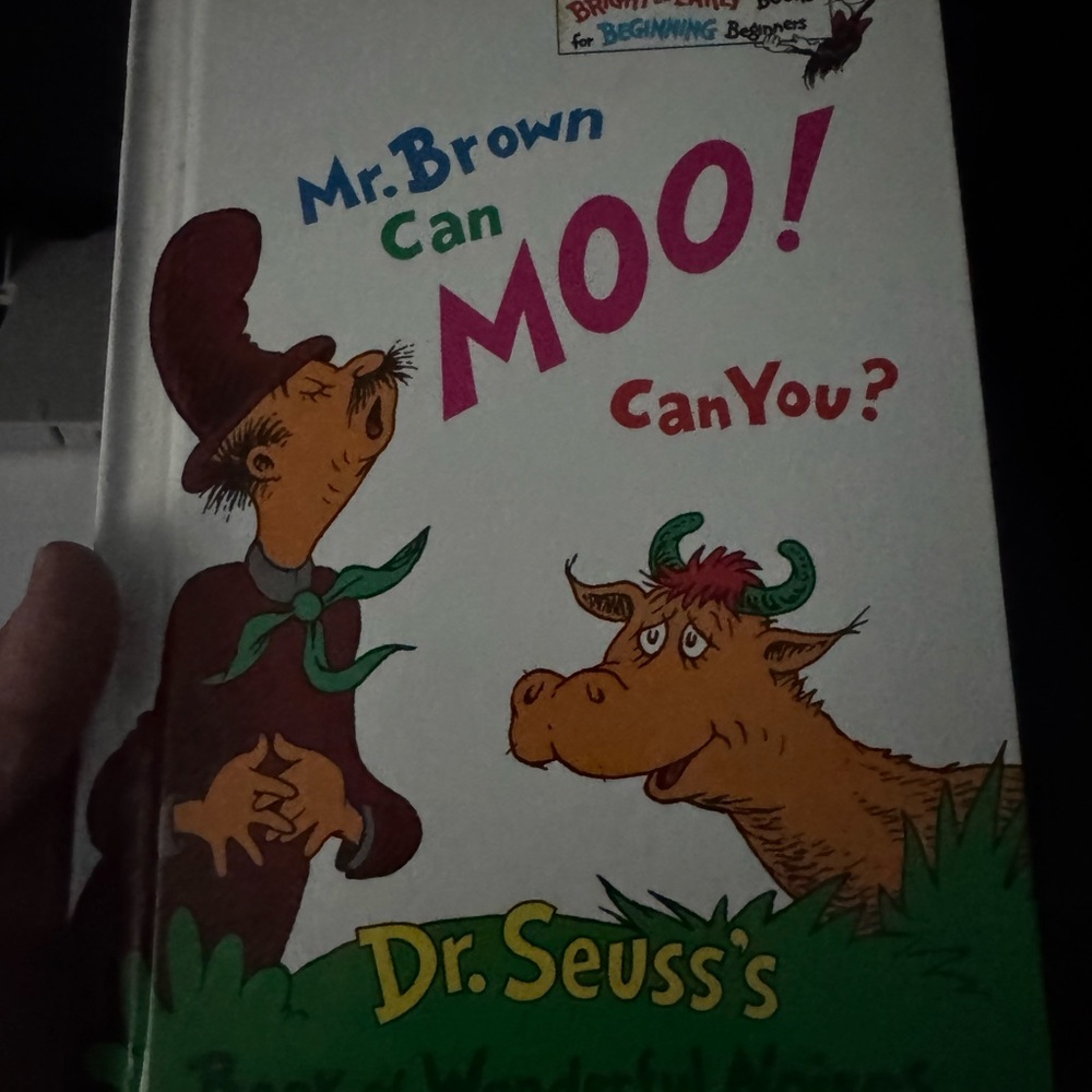 Dr. Seuss Bright and Early Yellow Cover with Red and Blue Accents